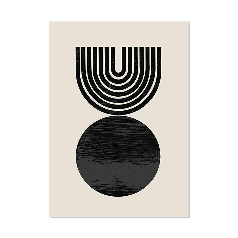 Bohemian Abstract Geometric Rainbow Line Posters Canvas Painting Wall Art Print Pictures Bedroom Living Room Interior Home Decor