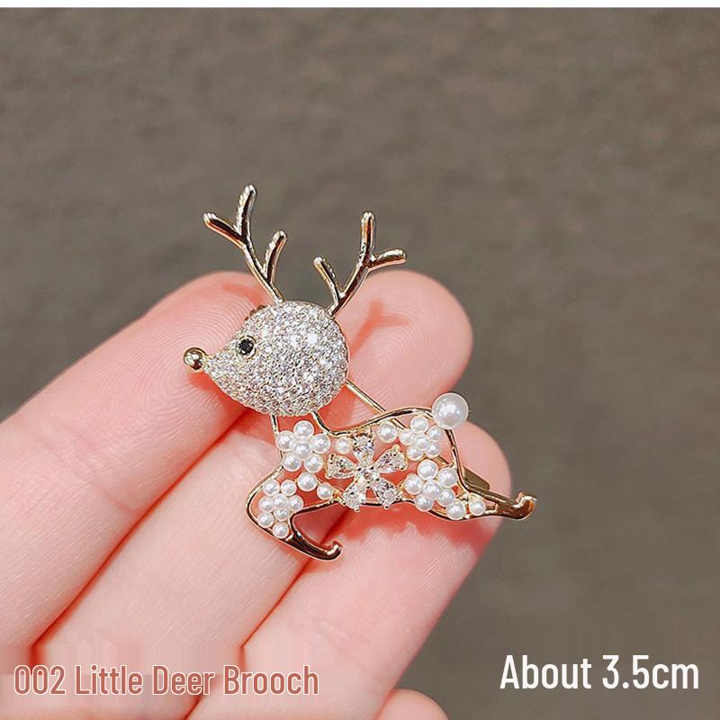 

Новая корейская брошь с животным из страз: Гальванизированный сплав, элегантная брошь-булавка для женщин