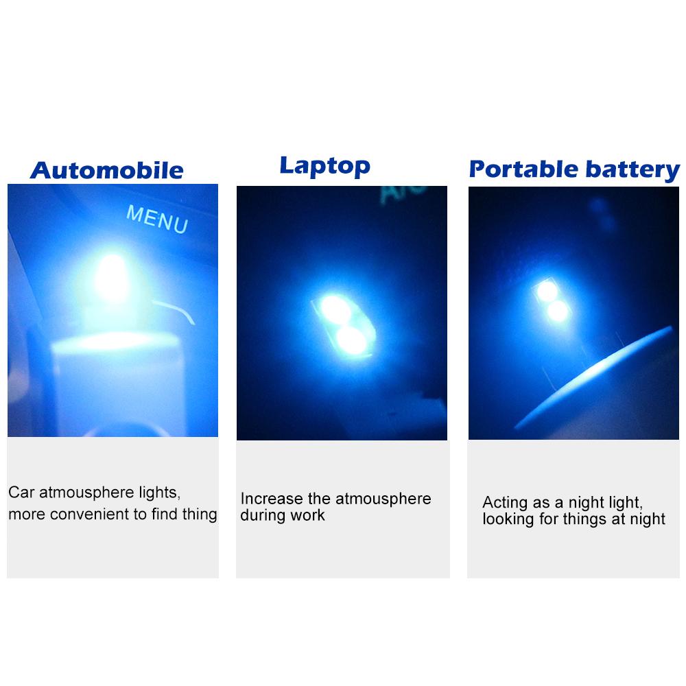 Mini USB LED Car Light Auto Interior Atmosphere Light Emergency Lighting Light PC Auto Colorful Decorative Lamp Car Accessory Neon Lights 4