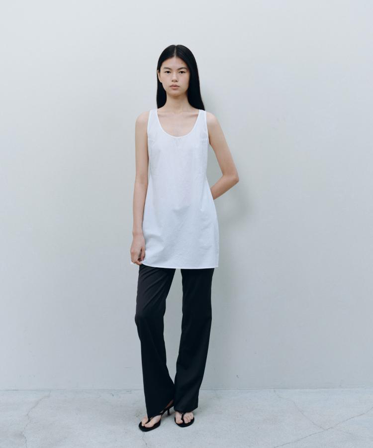 Kasel Detachable Panel Dress, White
