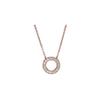 Pandora Rose Gold 925 Stříbrný Kruhový Náhrdelník na Klíční kost