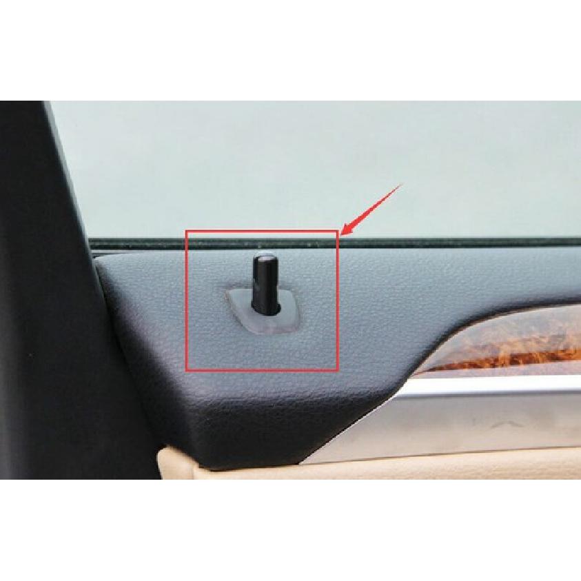 For BMW X5 E70 2008-2013 Carbon Fiber Steel Inner Door Lock Down Bolt Ring Trim