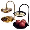 Ruhan Light Luxury Gold Fruit & Candy Tray Set