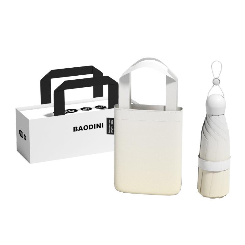 High-End Women's Folding Umbrella: Dual-Use for Sun and Rain, UV Protection, 50% Off Capsule Design