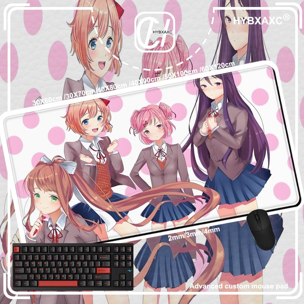 Doki L-LiteratureS Mouse Pad Cute HD Desk Pad Extended Gaming Keyboard Mats Large 90x40cm XXL Gamer Mousepad