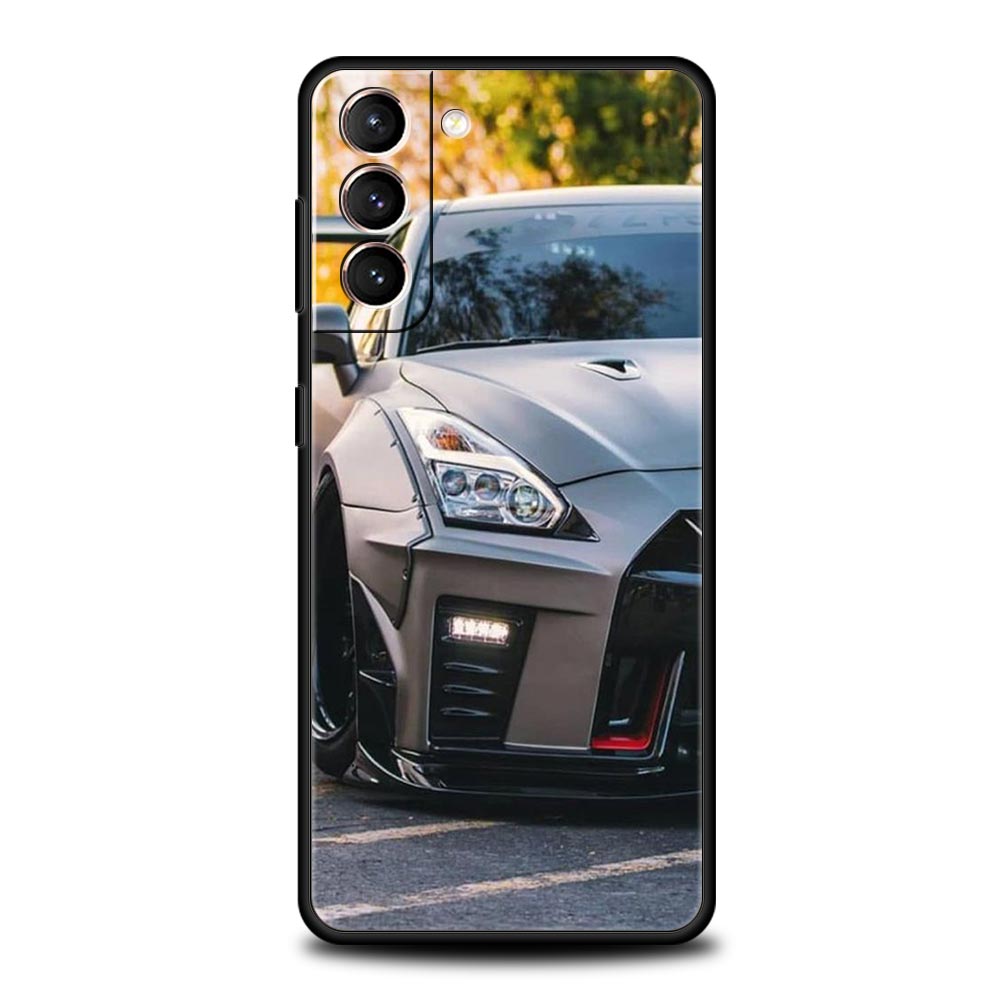 Blue Red JDM Sport Car Phone Case For Samsung Galaxy S26 Ultra S25 Plus S24 FE S23 S22 5G S21 S20 Cover Black Soft