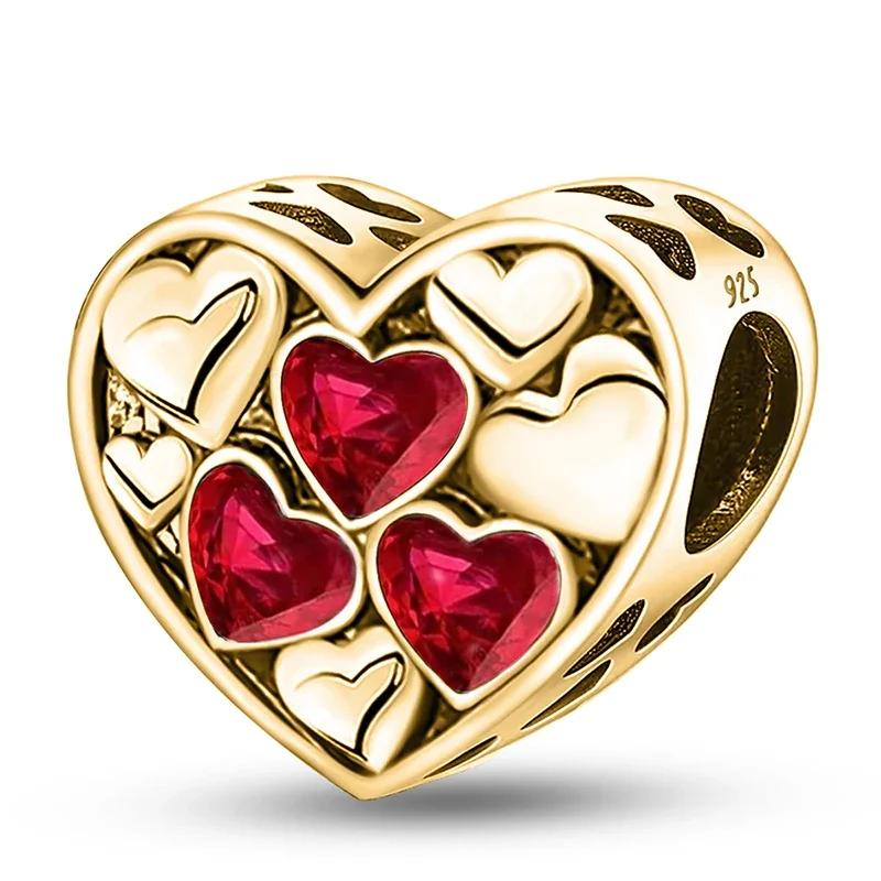 Kupfermetall, goldene Serie, Frucht-Glühwürmchen-Charm-Perlen, Komponenten für DIY-Armbandbastelarbeiten, hochwertiger Schmuck