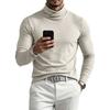 Herren Langarm Rollkragen Basisschicht Oberteil mit Kragen Farbe für Herbst und Winter