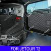 For Jetour T2 Traveler 2023 2024 Trunk Mats Leather Durable Cargo Liner Boot Carpets Interior Luggage Full Cover Car Accessories