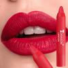 Nude Apricot Lipstick Pen Waterproof Sexy Red Brown Matte Lipstick Tint Contour Lip Liner Makeup Lasting Non-stick Cup Cosmetics