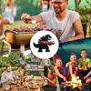 Grilovací stojan Přenosný držák na hot dogy Kovový Kreativní Vtipné Grilovací příslušenství Pro Kuchyňské akce Grilování Kempování Zahrada
