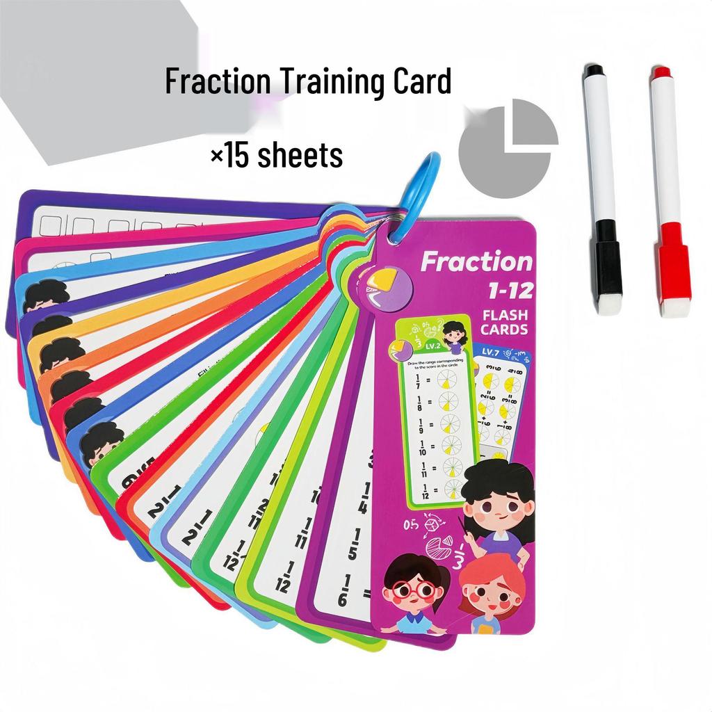 Math Flashcard Set: Early Education for Addition, Subtraction, Multiplication & Division