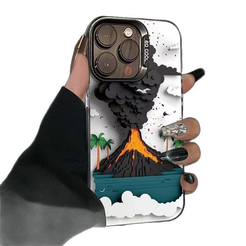 Volcanic eruption suitable for Apple 17Promax mobile phone case iPhone16/15/1413 Apple 17max