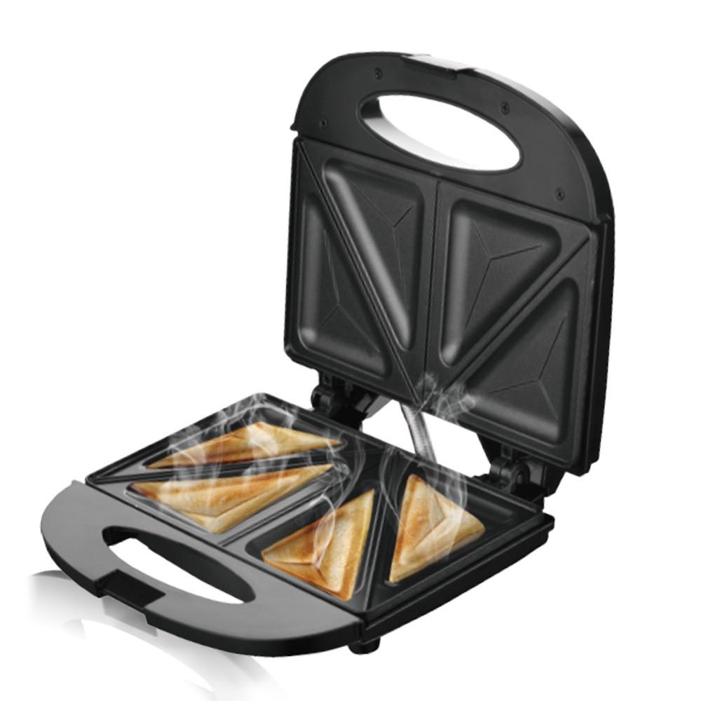 750W Household Double-sided Heating Sandwich Maker Multifunctional Toaster Small Portable Waffle Breakfast Machine