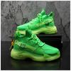 Autumn Men Sneakers Casual Fashion Breathable Increased Internal Platform Shoes Elastic Force Knit Street Trend Cool Board Shoes