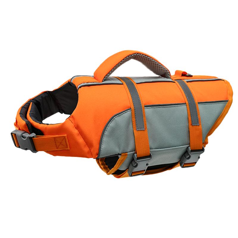 Convenient and Safe Dog Life Jacket with Rescue Handle - Outdoor Pet Swimsuit