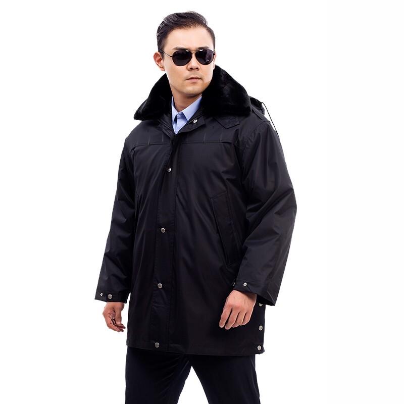 Ant Traveler Wool Fleece Security Guard Winter Overcoat