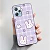 For Blackview A53 Case Blackview A53 Pro Back Cover Luxury Cute Love Rabbit Funny Black TPU Soft Silicone Protective Phone Case