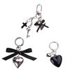 Bowknot Heart Shaped Keychain Love Designs Phone Lanyard Elegant Phone Charm Stylish Accessory for Handbags Phones