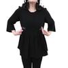 2025 European Style Chiffon A-Line Plus Size Slimming Top for Women
