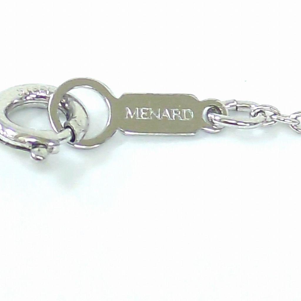 Used Tiffany Menard Open Heart Silver 925 Long Necklace