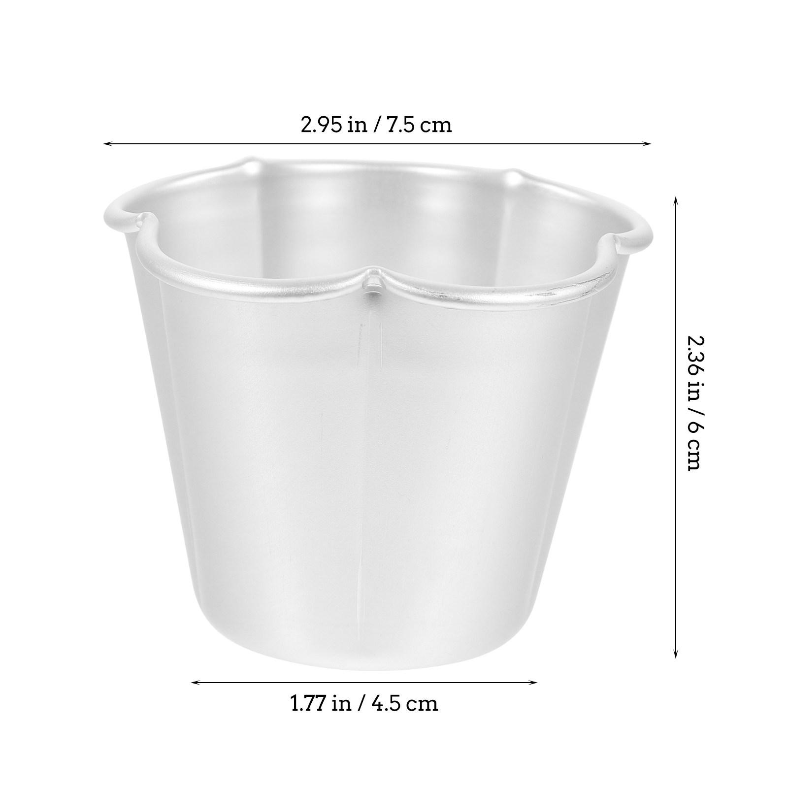 4Pcs Premium Food-Grade Silicone Pudding Molds Non-Stick Baking Mold for Jelly Dessert Cake Muffin Tart Egg Tart DIY Home