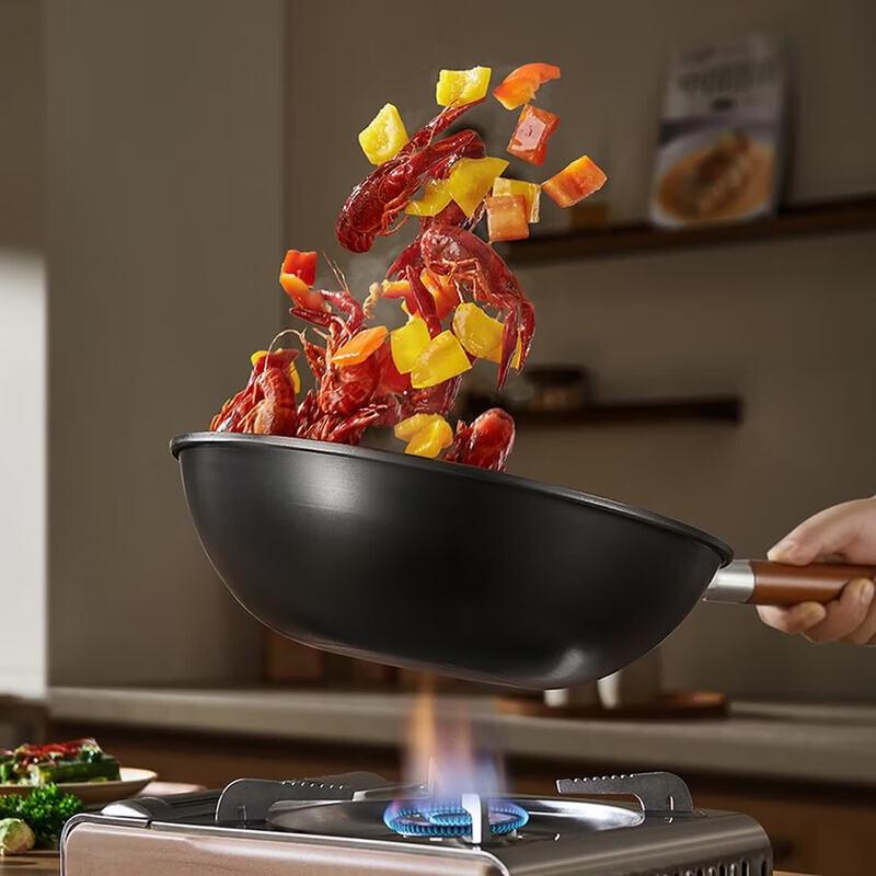 DESLON Non-Coated Fine Iron Wok