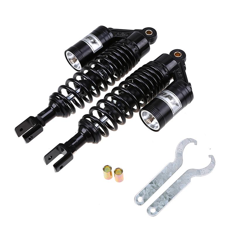 320mm 340mm 360mm 380mm Motorcycle Rear Air Shock Absorbers Suspension for Honda Yamaha Suzuki Shock Absorbers U-type Round Hole