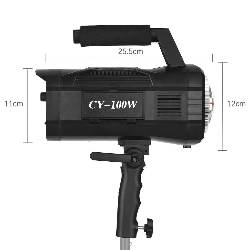 Andoer CY-100W 100W COB Studio LED Video Light Photography Light Bi-color 3000-6000K Dimmable