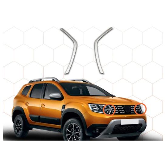 

Dacia Duster Krom Ön Panjur Çıtası 2018 ve Üzeri 2 Parça