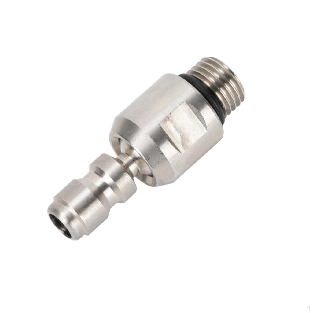 Pressure Washer Adapter Metal Quick Connect Plug Compact with Sealing Gasket for Washing
