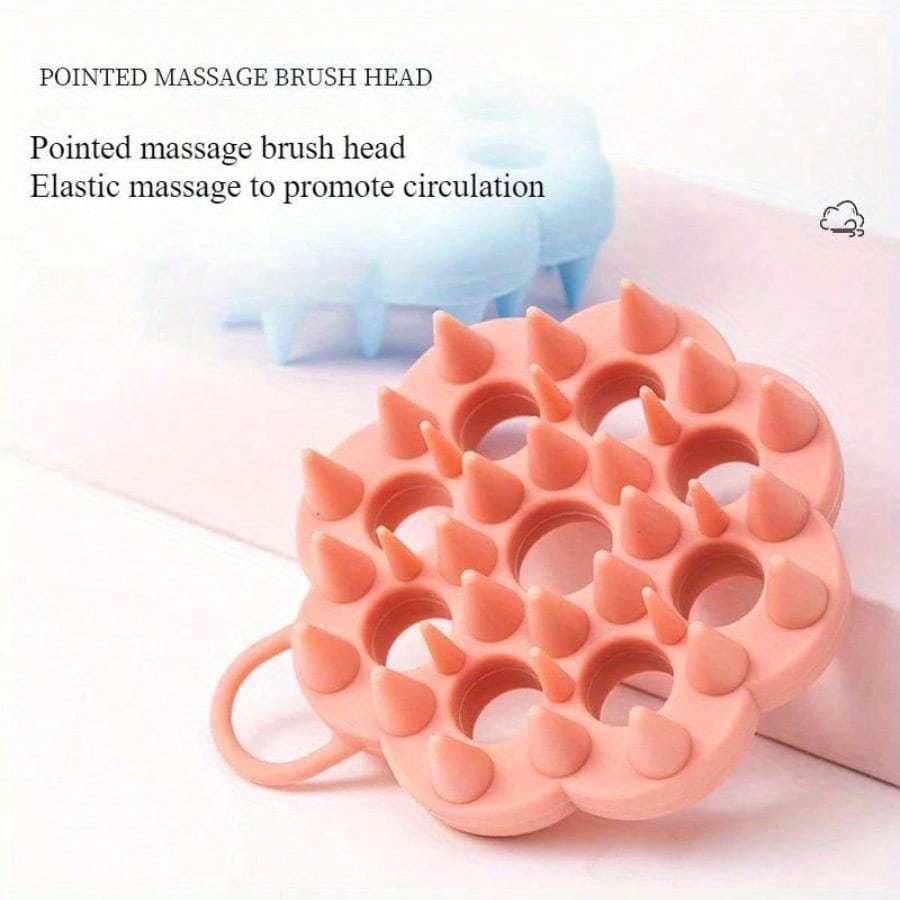 Spazzola per Capelli Testa Massaggio Cuoio Capelluto Pettine Pulisce il Cuoio Capelluto a Fondo Spazzola per Massaggio Corpo Spazzola per Bagno Strumento per Parrucchiere da Salone