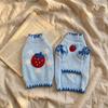 Gemütlicher gestreifter Kunstmink-Pullover für kleine/mittelgroße Hunde & Katzen - Herbst/Winter Haustierbekleidung