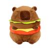 Plush Hamburger Capybara Capybara Figure Car Comfortable Bedroom Capybara Doll Soft for Girls Boys Children Kids Teens Adults