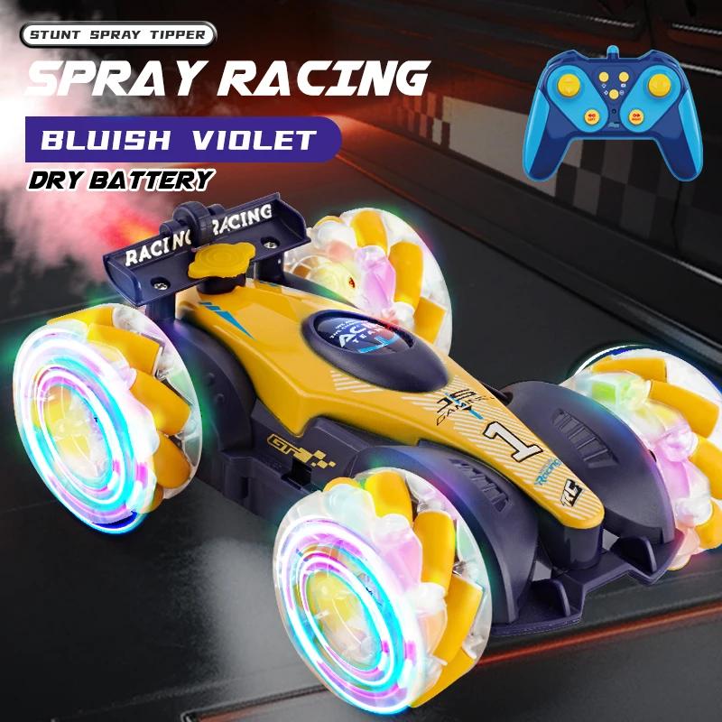 

Rc Stunt Cars Spray Auto 4Wd Drive Off-Road Drift 2.4G Radio Controlled Car Toy Gesture Control Twist Cars Racing Car Boys Kids