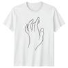 Minimalist Hand Line Art TShirt Modern Art Aesthetic Birthday Gift