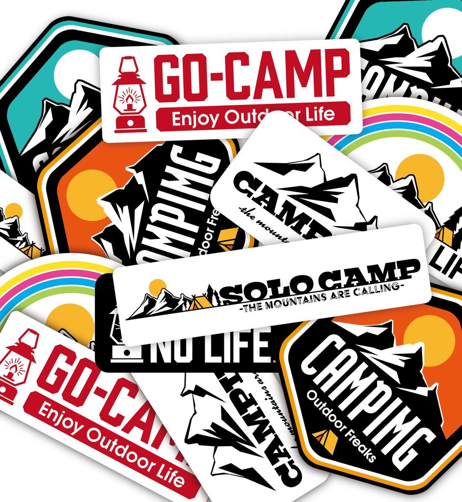 Original Design Store Camp Sticker Waterproof Outdoor Sticker Water Resistant