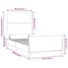 Bed Frame without Mattress Dark Green 90 x 200 cm Velvet