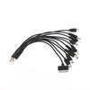 1 Pcs 20Cm Usb Power Charging Cable Wire Cord For Phone Universal 10 In 1 Micro Usb Dc Mobile Phone Charger Adapter Plug