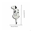 Black and White Dog Clock Minimalist Cartoon DIY Home Decor for Living Room, Bedroom,