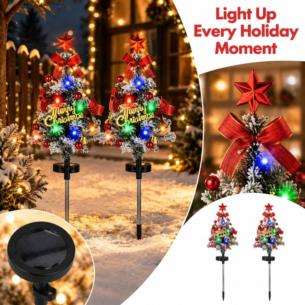 Powered Christmas Tree Stake Light for Outdoor Garden Yard Decoration