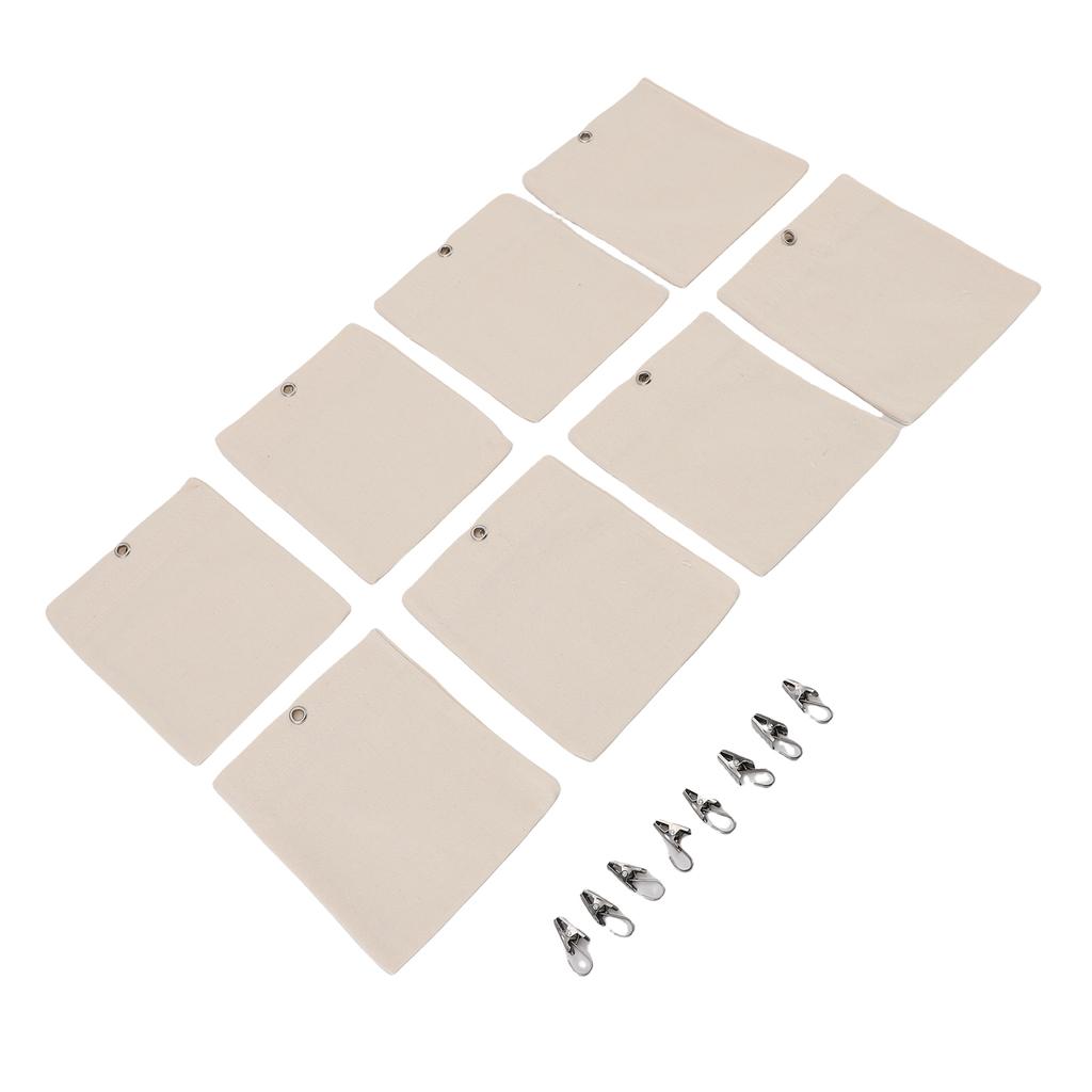 Curtain Weights Canvas Self Adhesive Closure Drapery Weighted Bags with Clamps for Tablecloth