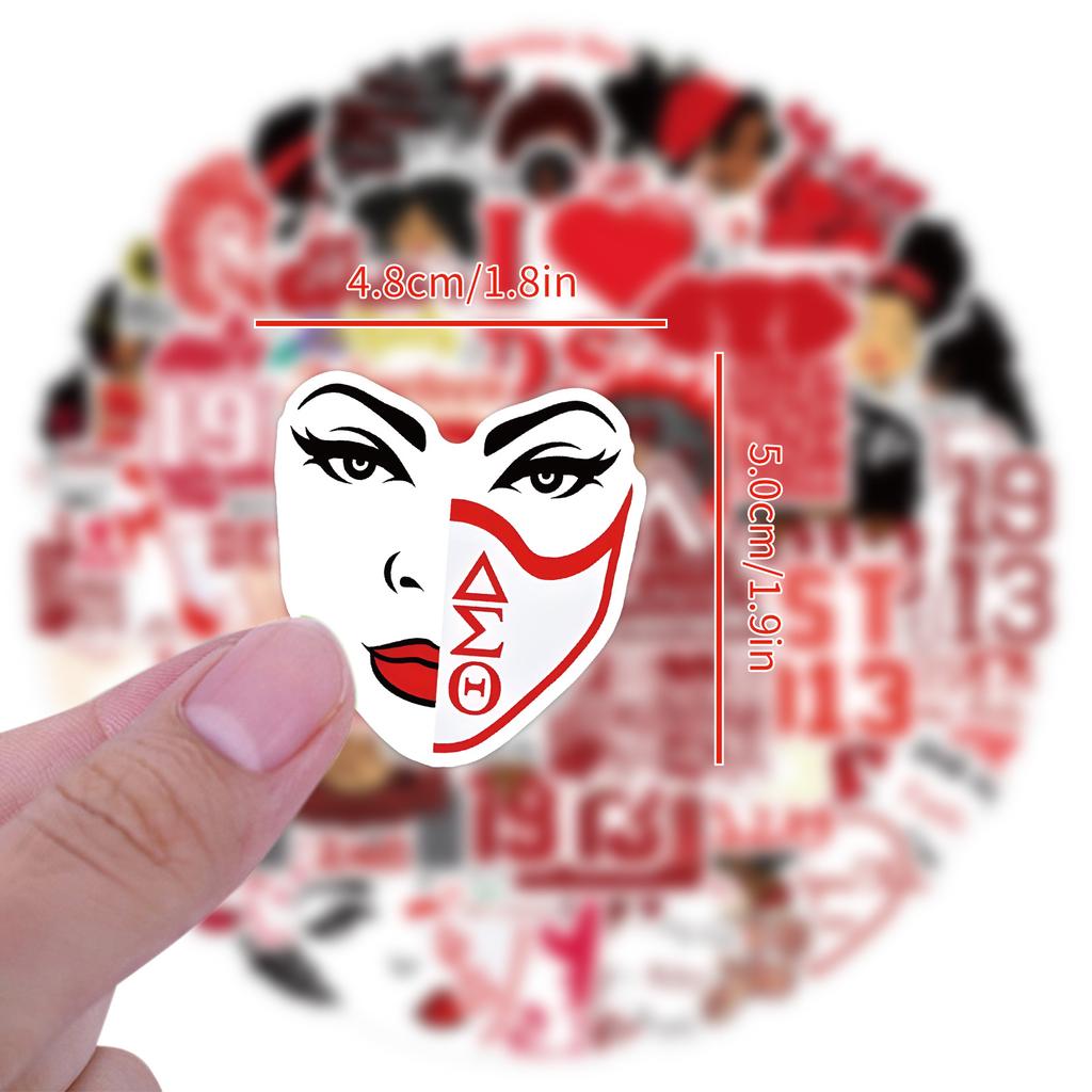 60 Delta Sigma Theta Sorority Graffiti Stickers Luggage Laptop Stickers