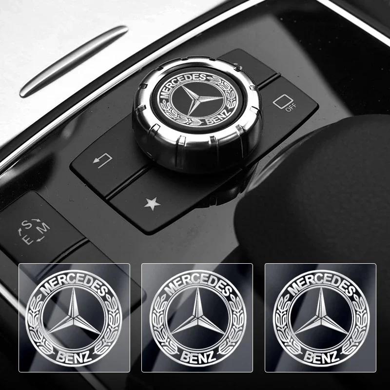1 pz Metallo Styling Auto Emblema Auto Adesivo Per Mercedes Benz W212 W213 W205 AMG W177 V177 W247 W176 GLA GLC X253 W166 Articoli Auto