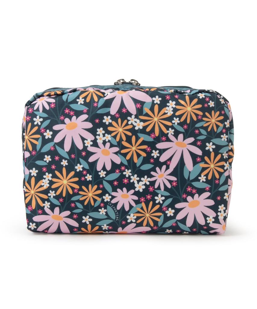 EXTRA LARGE RECTANGULAR Daisies COSMETIC/7121/Retro