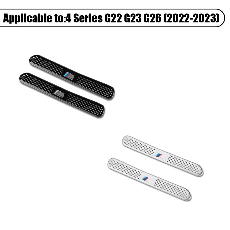 2Pcs Motorcycle Sticker/Car Air Outlet Protective Cover Dust Proof Net Interior Stickers Accessories For BMW M E46 F20 G30 X1 X5 IH2