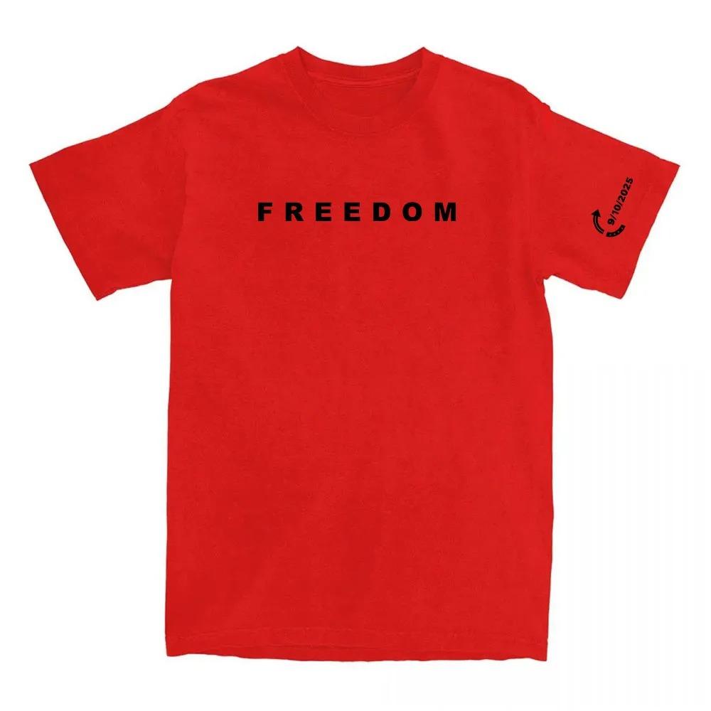 2026 Freedom Tee Moda Americana Charlie Kirk Maglietta Cotone Larga Donna_Uomo Magliette Casual Girocollo Stampa Lettere Abbigliamento Femminile