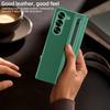 Electroplated Hinge Phone Case For Samsung Galaxy Z Fold 6 5 4 5G Fold6 Screen Glass Stylus All Inclusive Pen Slot Holder Cover