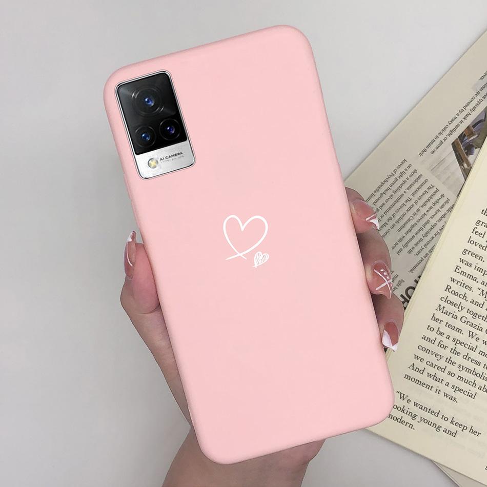 For Vivo V21 Case V2066 V2050 Soft Silicone Cute Painted Cover For Vivo V21E V 21 4g 5g Phone Cases Shockproof Bumper Slim Funda