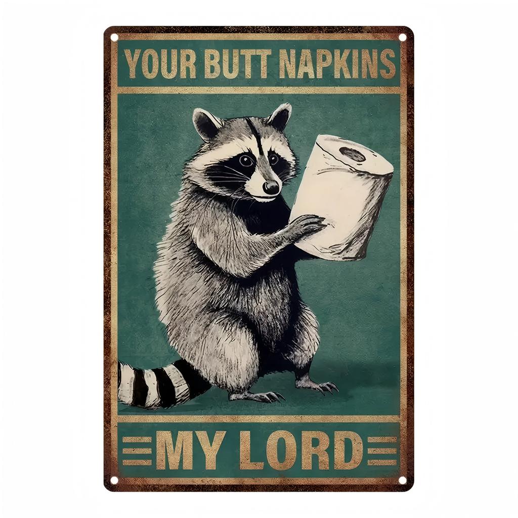 Vintage Metal Tin Sign 8x12 Inch Retro Bathroom Wall Decor Home Toilet Sign